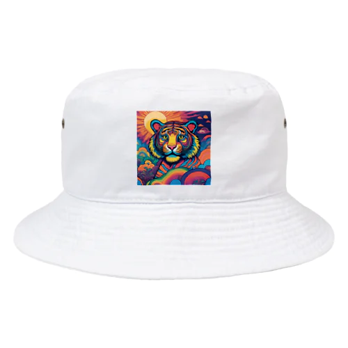 カラフルなトラ Bucket Hat