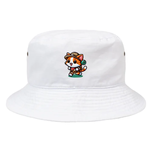 冒険好きな猫 Bucket Hat