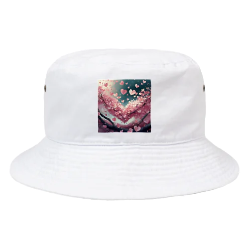 ハートさくら Bucket Hat