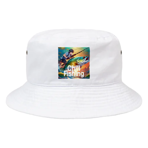 イケメンアングラー！「セイゴ」 Bucket Hat