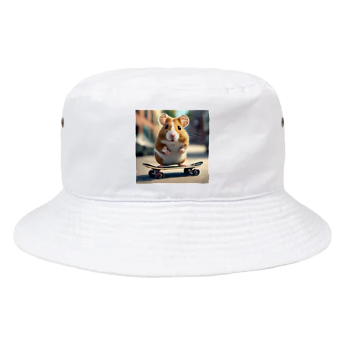 スケボーに乗るハムスター Bucket Hat