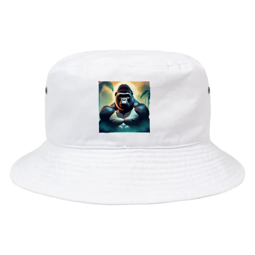 都会に光る。イケメンゴリラ Bucket Hat