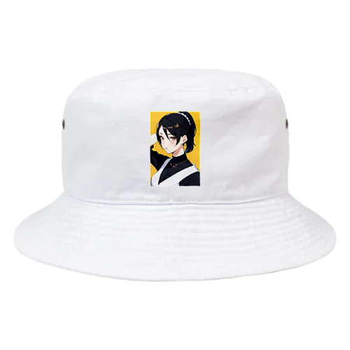 カッコいい黒髪美人 Bucket Hat