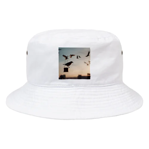 夕方の鳥 Bucket Hat