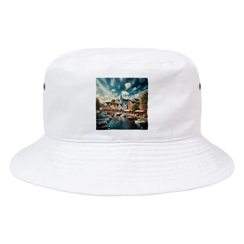 天気の良い北欧の町 Bucket Hat