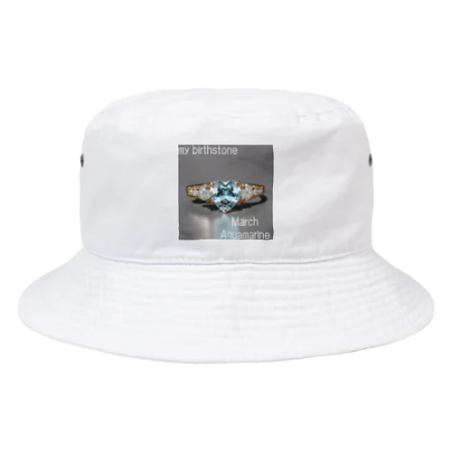 Birthstone/heart-shaped ring/March Bucket Hat