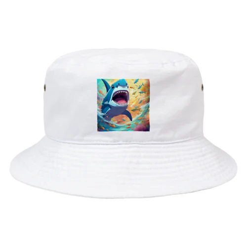 エサを取るサメ Bucket Hat