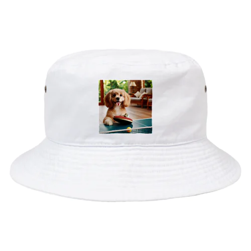 可愛い卓球犬 Bucket Hat