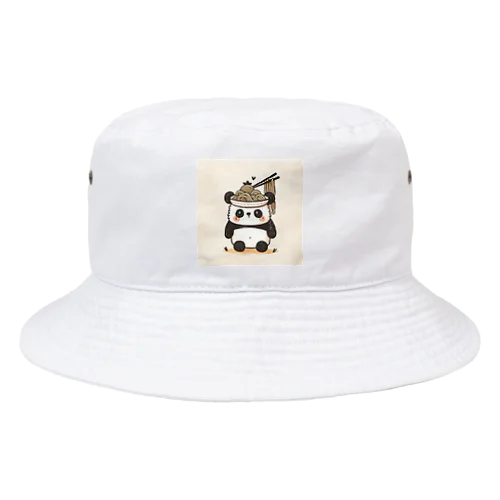 ふわふわパンダのラーメンワンダーランド Bucket Hat