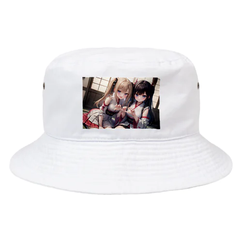 ハートを作る Bucket Hat