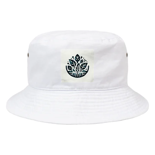 ほうれん草、緑、持続可能 Bucket Hat