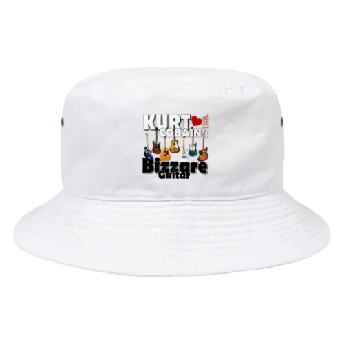 BIZZARE GUITAR ビザールギター KURT COBAIN カートコバーン ホワイト Bucket Hat