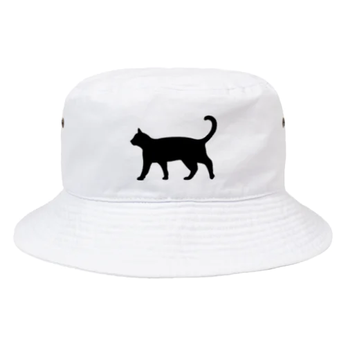 黒猫は見ていた　ねこ Bucket Hat