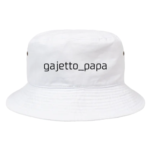 gajetto_papa（ガジェットパパ）文字ロゴ Bucket Hat