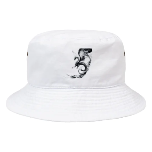 龍【白黒】 Bucket Hat