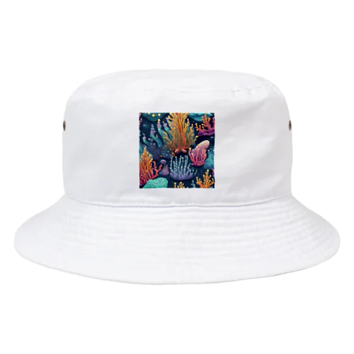 海を彩るコーラル Bucket Hat