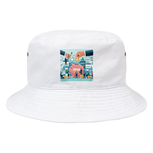 NISAは積立分散投資！ Bucket Hat