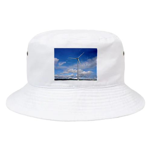 青い空と風車 Bucket Hat