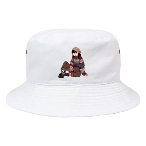 ニット系女子 Bucket Hat