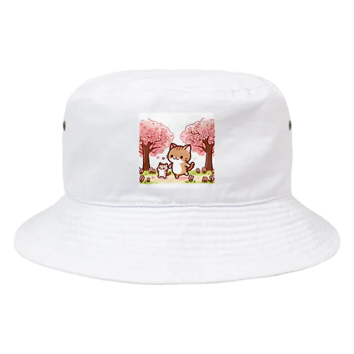 親子ネコ Bucket Hat