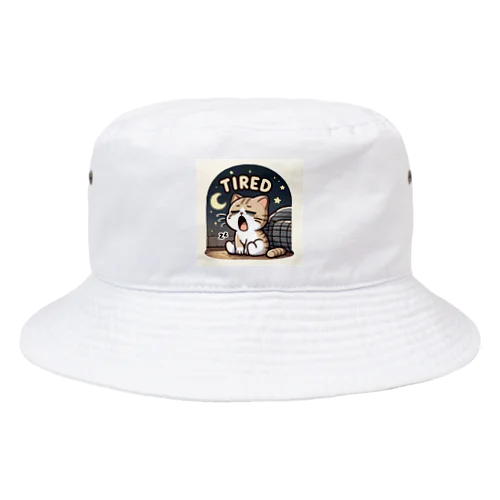 Tired cat7 Bucket Hat