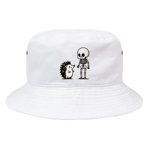 ハリネズミとがいこつ Bucket Hat