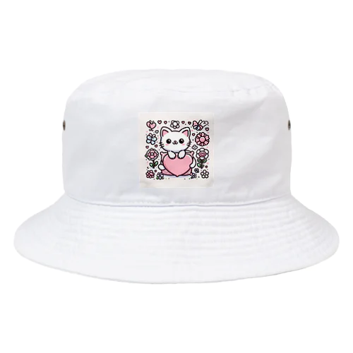 猫スタンプ Bucket Hat