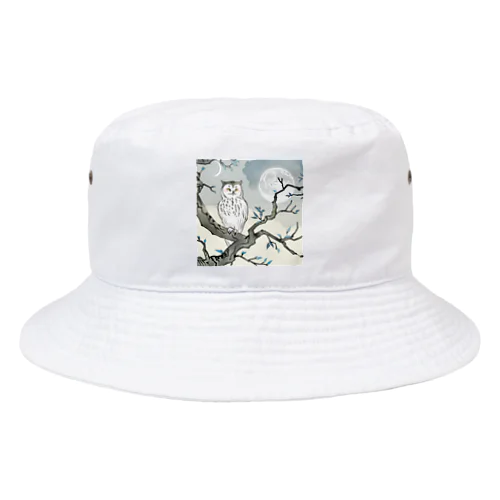 月明かりと梟 Bucket Hat