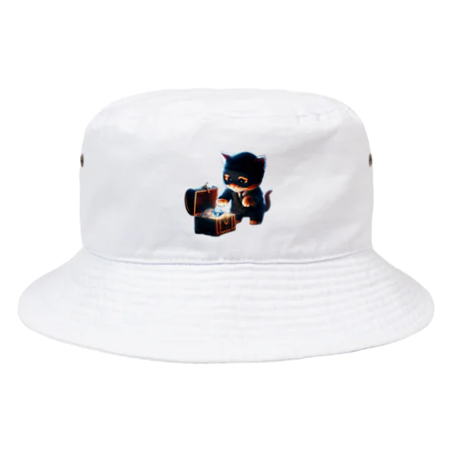 猫　泥棒 Bucket Hat