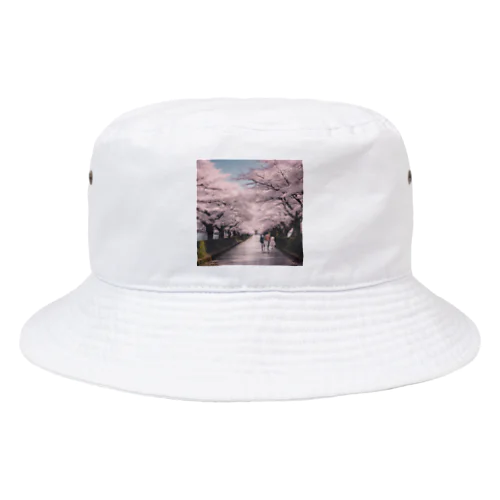 桜のトンネル Bucket Hat