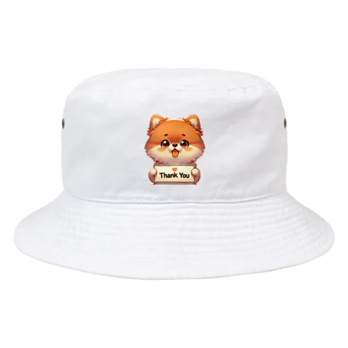 【ぽめちい】シリーズ （Thanks バージョン） Bucket Hat