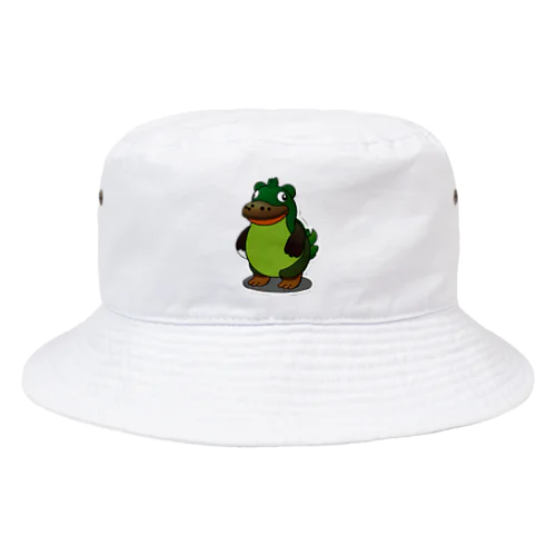 緑、恐竜、ワニ Bucket Hat