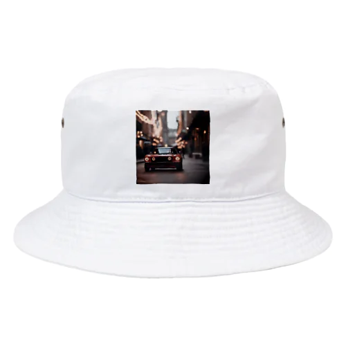 車とネオン Bucket Hat