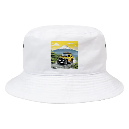 華やかな黄色いスズキジムニー Bucket Hat