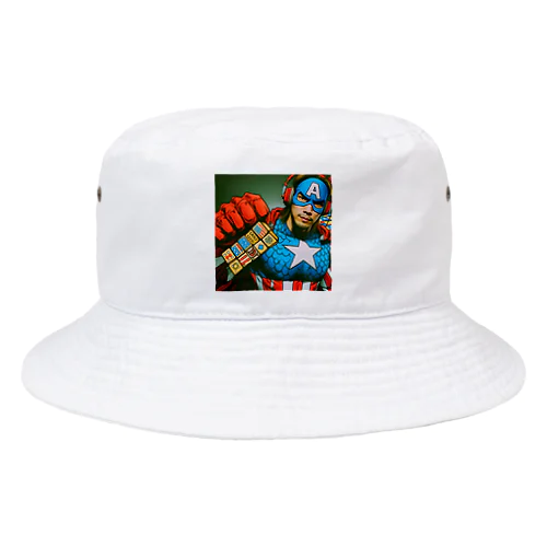 怪しいアメコミヒーロー maiken Bucket Hat