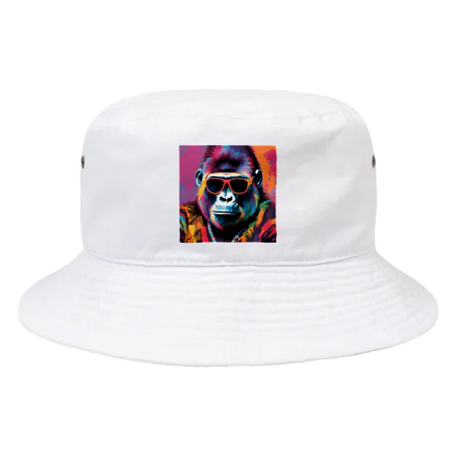 ネオンカラーゴリラくん Bucket Hat