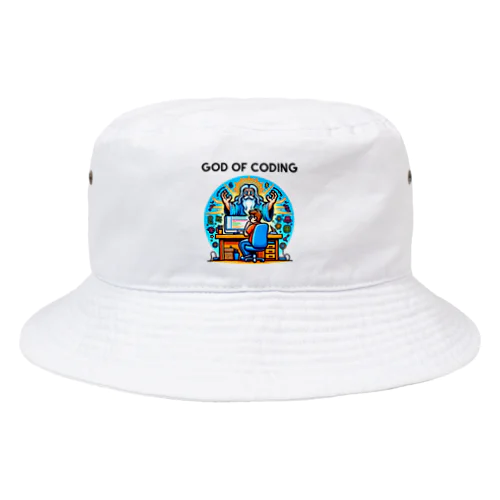 コーディングの神様：プログラマーに神様降臨 Bucket Hat