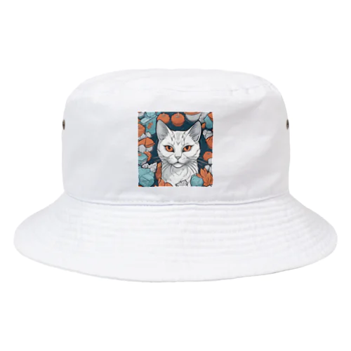 見つめる猫 Bucket Hat