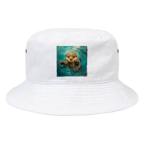 可愛くオシャレなカワウソ！ Bucket Hat