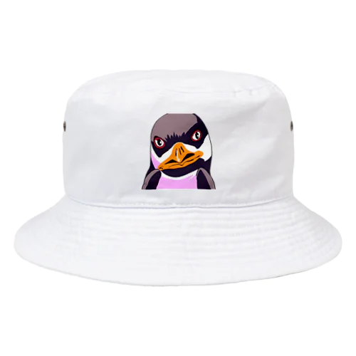 怒りのペンギン Bucket Hat