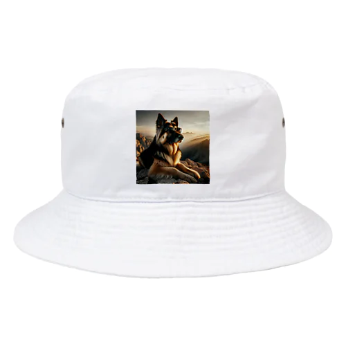 サングラスをかけた、かわいい犬 Marsa 106 Bucket Hat