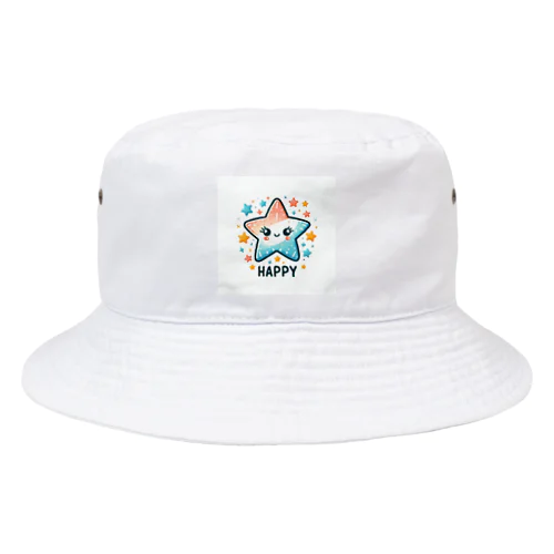 めずらしいスターデザイン Bucket Hat