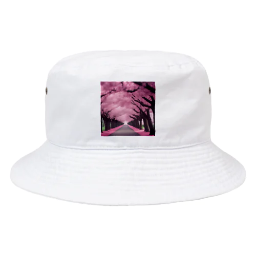 満開の桜道 Bucket Hat