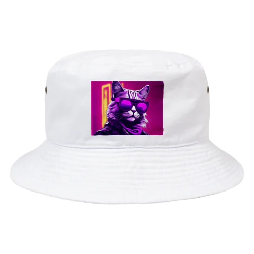 ハードボイルドねこ Bucket Hat