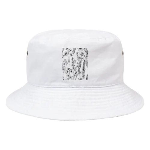 モノクロームの植物図鑑 Bucket Hat