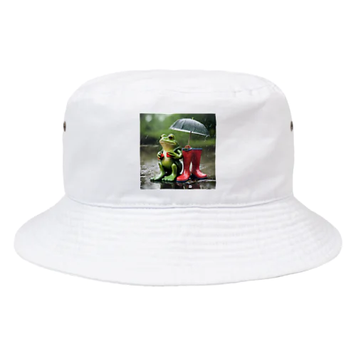 frog_ rain Bucket Hat