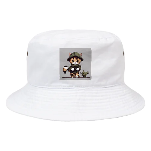 戦闘ネコ Bucket Hat