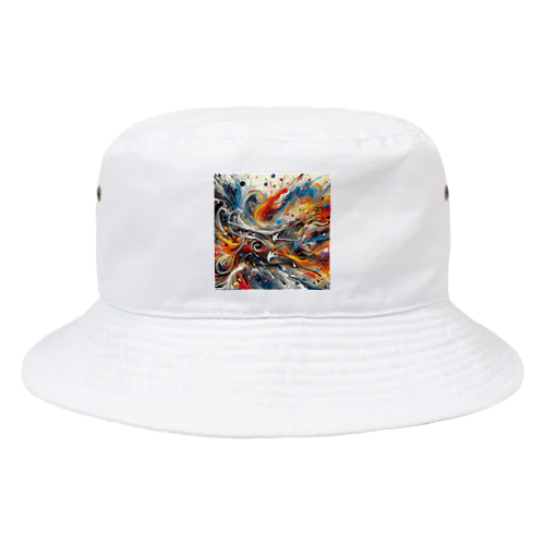 アクションペインティング Bucket Hat