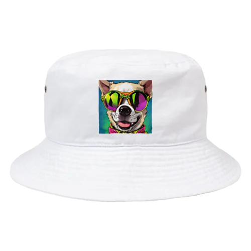 サングラスな犬 Bucket Hat