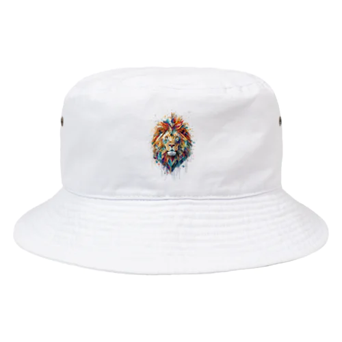 抽象的なライオンスプラッシュTシャツ Bucket Hat